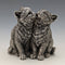 UK William Comyns Two Kittens Sterling Silver Filled Sculpture Figurine 178g